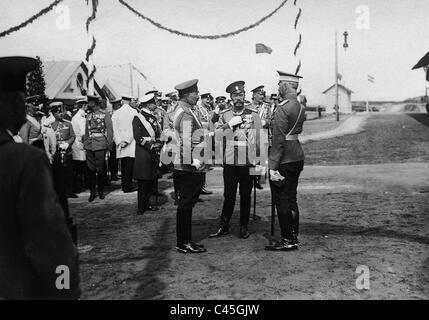 Kaiser Wilhelm II. besuchte Zar Nicholas II. in der estnischen Baltischport, 1912 Stockfoto