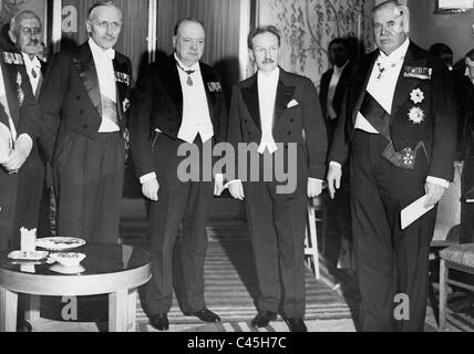 Winston Churchill und Camille Chautemps, 1936 Stockfoto