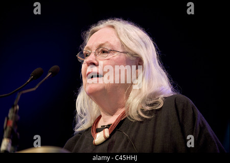 Gillian Clarke National Poet of Wales abgebildet bei Hay Festival 2011 Stockfoto