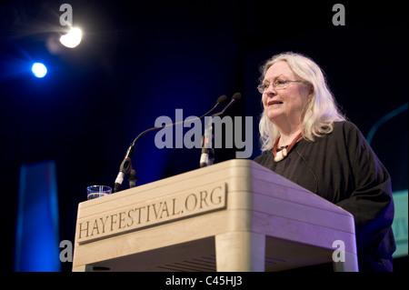 Gillian Clarke National Poet of Wales abgebildet bei Hay Festival 2011 Stockfoto