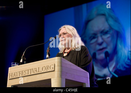 Gillian Clarke National Poet of Wales abgebildet bei Hay Festival 2011 Stockfoto