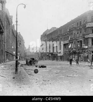 Alexanderplatz während der Spartacist Aufstand in Berlin, 1919 Stockfoto