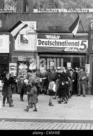 Party-zentrale von der DNVP in Berlin, 1932 Stockfoto
