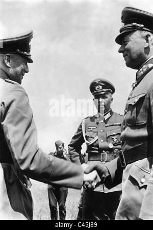 Walther von Brauchitsch und Ewald von Kleist an der Ostfront, 1941 Stockfoto