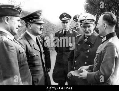 Adolf Hitler, Hermann Goering, von unten, Schmundt Stockfoto