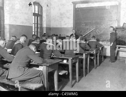 Ausbildung an der Marineakademie Muerwik Stockfoto