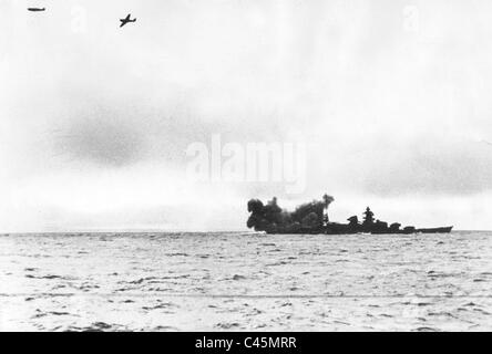 Das Schlachtschiff Scharnhorst Stockfoto