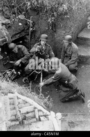 Deutsche Granatwerfer an der Ostfront, 1942 Stockfoto