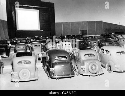 Autokino in Amerika, 1938 Stockfoto