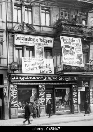 Büro von der DNVP in Neukölln, 1933 Stockfoto