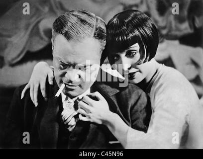 Fritz Kortner und Louise Brooks in "Die Büchse der Pandora", 1929 Stockfoto