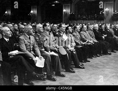 Feierliche Sitzung der Reichskulturkammer in der Berliner Philharmoniker, 1935 Stockfoto