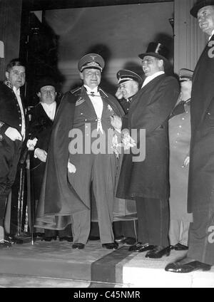 Heinrich Himmler, Hermann Göring, Rudolf Heß und Heinrich Sahm, 1935 Stockfoto