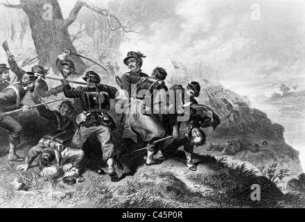 Amerikanischer Bürgerkrieg zwischen den Nord- und Südstaaten in den USA Stockfoto