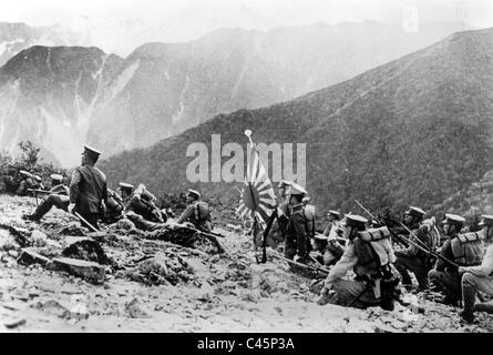 Japanische Infanterie während eines Berges üben, 1941 Stockfoto