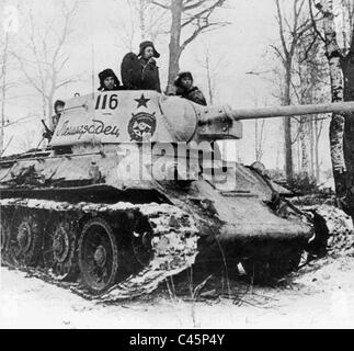 Sowjetischer Panzer t-34 Stockfoto