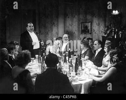 Kurt Gerron, Marlene Dietrich und Emil Jannings in der blaue Engel, 1930 Stockfoto