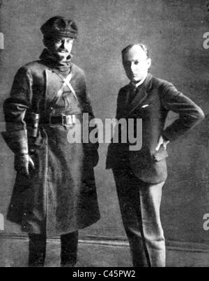 Leo Trotzki und Yury Annenkov, 1920 Stockfoto