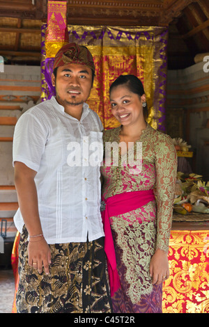 Ein frisch vermählte Paar Bali - UBUD, BALI, Indonesien Stockfoto