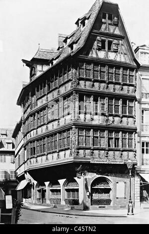 Maison Kammerzell in Straßburg, 1931 Stockfoto