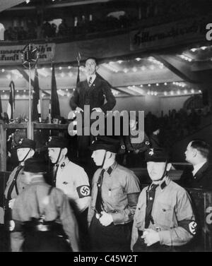 Joseph Goebbels während der Wahlkampagne Reichstag, 1932 Stockfoto