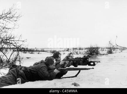 Russischen Freiwilligen in den Dienst der Wehrmacht an der Ostfront, 1943 Stockfoto