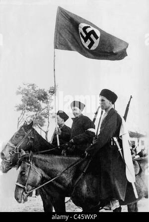 Tscherkessen Freiwillige an der Ostfront, 1942 Stockfoto