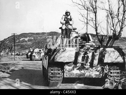 Deutscher Panther-Panzer in Ungarn 1945 Stockfoto