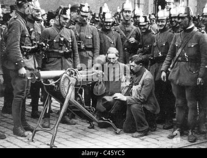 Kommunistischen Aufstand in Hamburg, 1923 Stockfoto