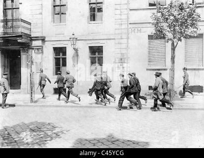 Kommunistischen Aufstand in Hamburg, 1923 Stockfoto