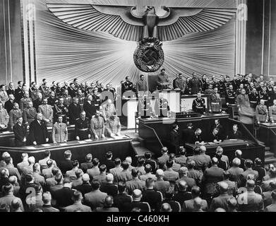 Reichstagssitzung am 30.1.1939 Stockfoto