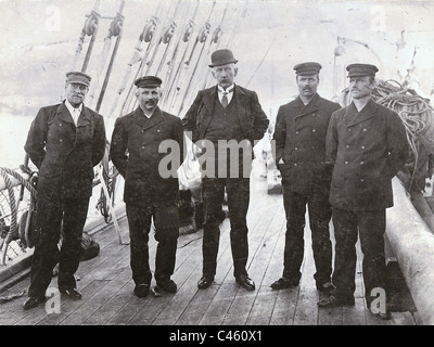 Roald Amundsen mit Expeditionsteilnehmer, 1911 Stockfoto