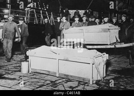 Bleibt das Expeditionsteam von Salomon Andree in Tromsoe, 1930 Stockfoto