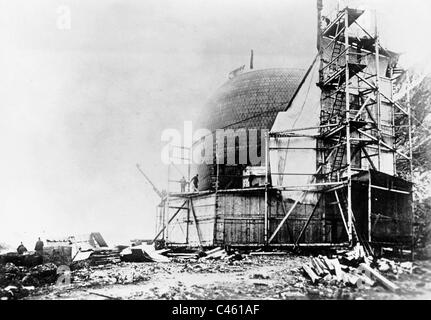 Die Ballon-Halle der Expedition-Teams von Salomon Andree in Spitzbergen im Jahre 1897 Stockfoto