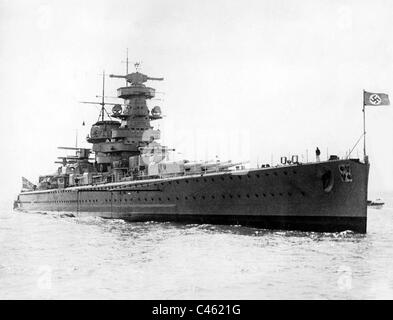 Panzerschiff "Admiral Graf Spee", 1936 Stockfoto