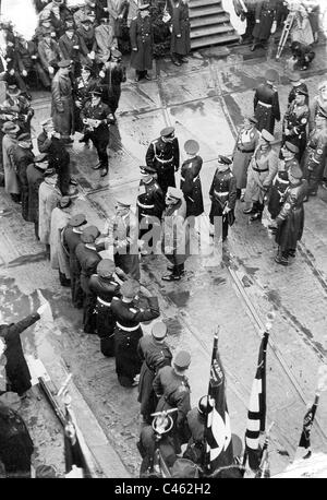 Start des deutschen Schlachtschiffes "Scharnhorst" Stockfoto