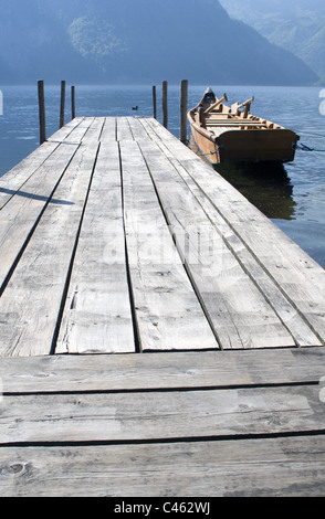 Boot Ad Maulwurf - Traunsee - Österreich Stockfoto