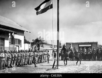 Askaris und Kolonialtruppen in Deutsch-Ostafrika Stockfoto