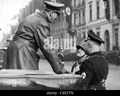 Adolf Hitler und Sepp Dietrich, 1937 Stockfoto
