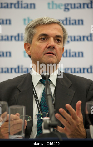 September spricht 27,2010, Manchester, UK, Energieminister Chris Huhne während der Zeitung The Guardian Debatte in der Labour-Partei Stockfoto