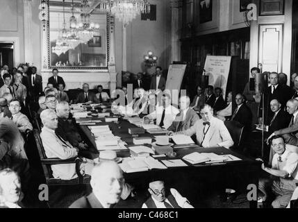 Mitglieder des Finanzausschusses des Senats, 1929 Stockfoto