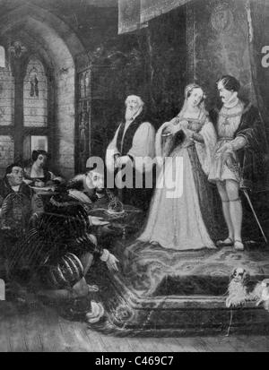 Lady Jane Grey mit ihrem Ehemann Guildford Dudley Stockfoto