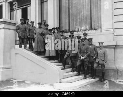 Kronprinz Rupprecht von Bayern und seine Mitarbeiter, 1915 Stockfoto