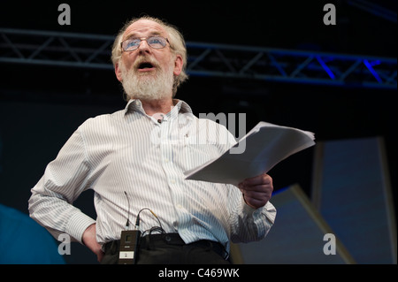 David Crystal-Linguistik-Professor abgebildet bei Hay Festival 2011 Stockfoto