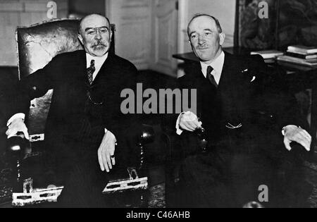 Jean Louis Barthou und Edvard Benes, 1934 Stockfoto