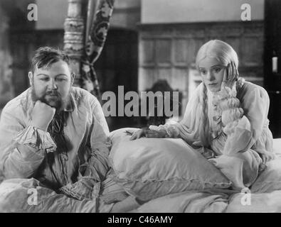 Charles Laughton und Elsa Lancaster in "The Private Life of Henry VIII.", 1933 Stockfoto