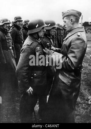 Zweiter Weltkrieg, deutsche Unterscheidungen: Iron Cross etc.. Stockfoto