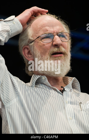 David Crystal-Linguistik-Professor abgebildet bei Hay Festival 2011 Stockfoto