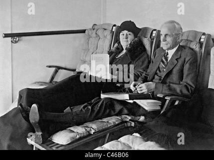 Henry Ford und seine Frau Clara Bryant Ford, 1930 Stockfoto