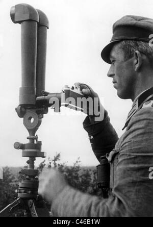 Zweiter Weltkrieg: Deutsche Artillerie Stockfoto